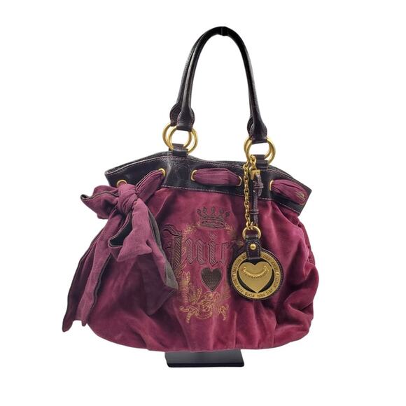 Juicy Couture Daydreamer Bag Vintage Y2K Handbag Maroon Burgundy Purse